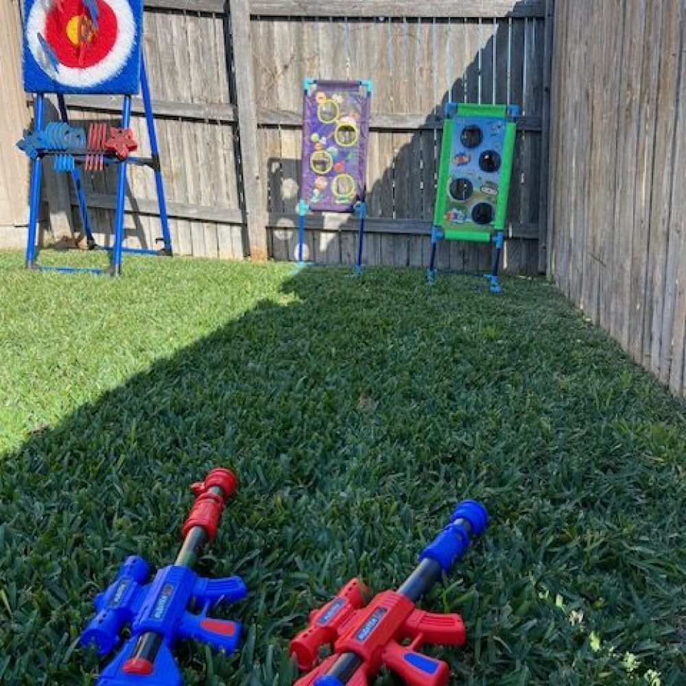 Axe Throwing & Gel Blaster Guns & Targets