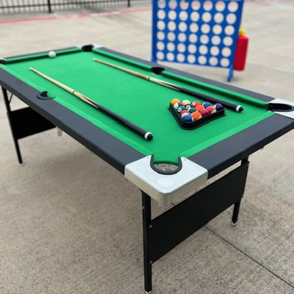 6ft Pool Table & Giant Connect 4 (Branded)