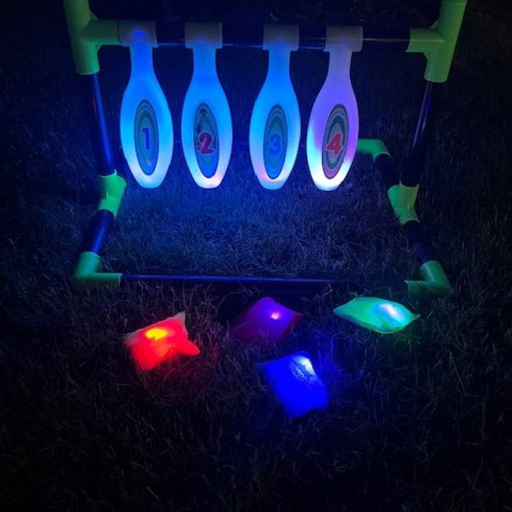 LED Flashing Bean Bag Bowling