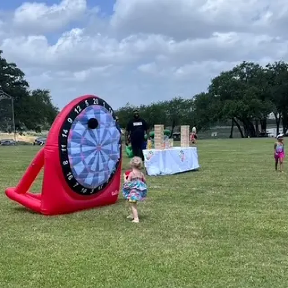 Inflatable Kick Darts @ Kid Fest 2025 @ Bar K Park