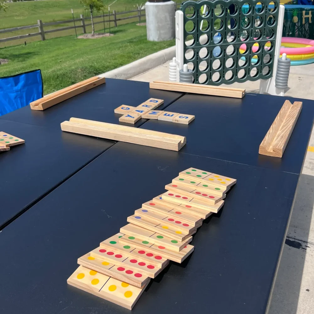 Giant Dominos, Giant Scrabble, Connect Four